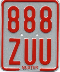 Rotes Versicherungskennzeichen für Sammler - Rotes Schild kaufen - 01.03.2022